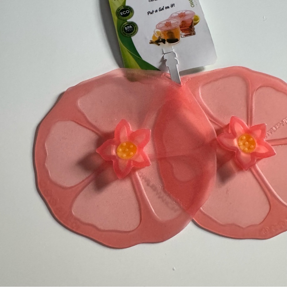 NWT Hibiscus drink covers set of 2 - Picture 5 of 6